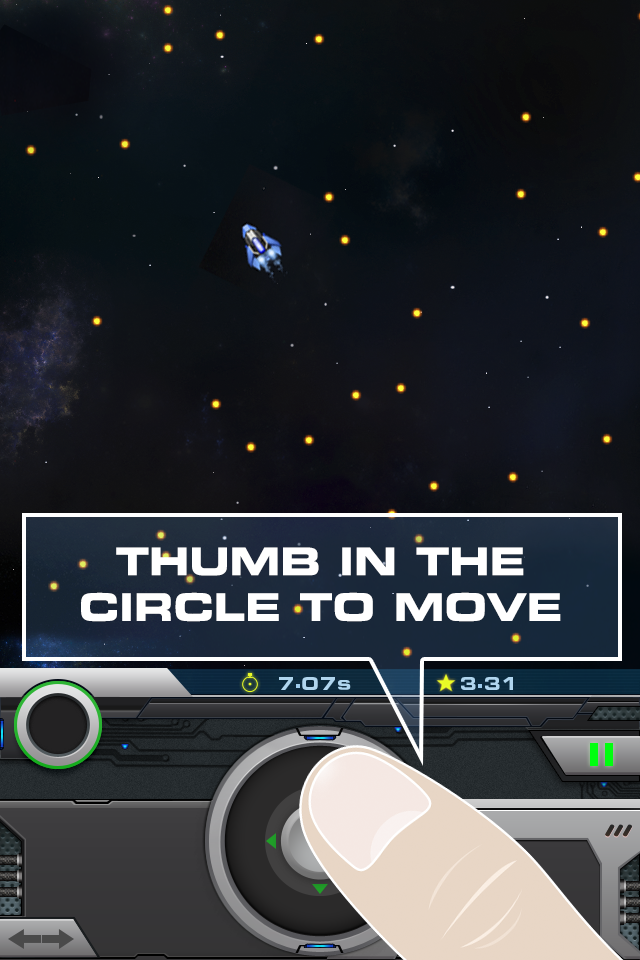 Thumb in the circle to move
